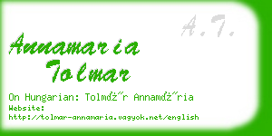 annamaria tolmar business card